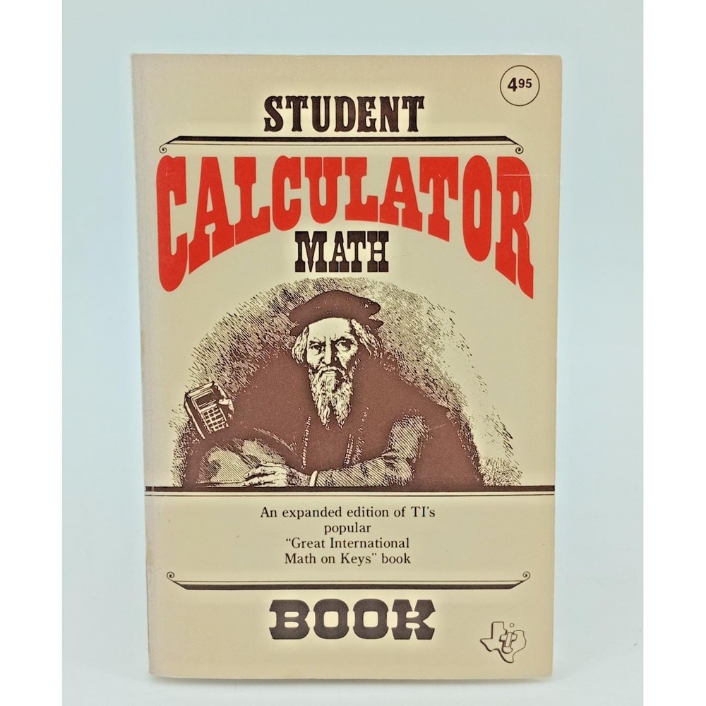 Vintage Texas Instruments Student Calculator Math Book (1980) Softcover